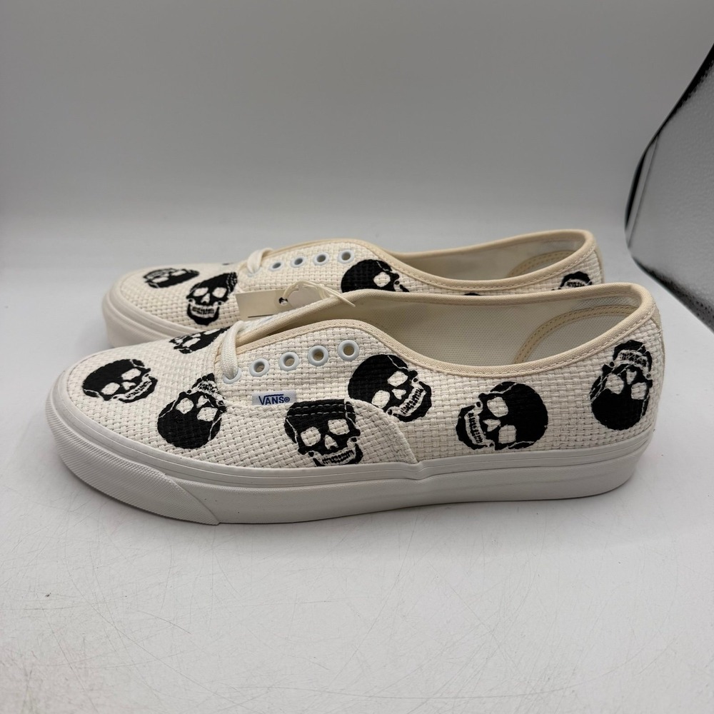 VANS Anaheim Factory Authentic 44 DX Needlepoint Skulls Shoes Mens 8.5 Womens 10 - Picture 6 of 11